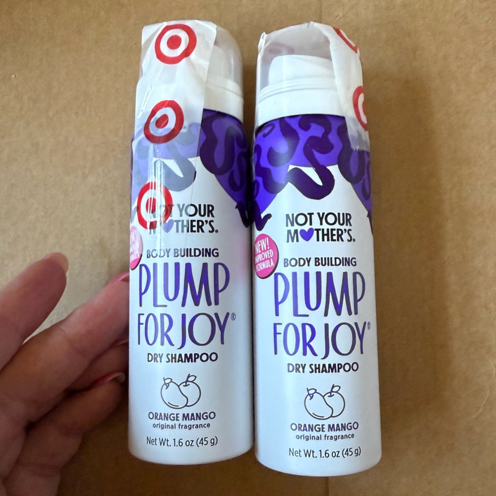 UNOPENED 2x Not Your Mothers Travel Size Plump For Joy Body Building Dry Shampoo